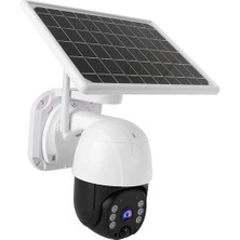 BYZM Solar Panelli Su Geçirmez Gece Görüş Destekli Wifi Bağlantılı Güvenlik Kamerası