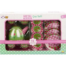 BYZM 02169 Metal Oyuncak Çay Takımı 15 Parça -