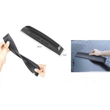Fantastik Store Silikonlu Oto Kurulama Çekçeği Çizilmez Esnek Oto Su Sıyırıcı Siyah 30CM