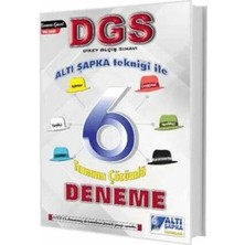 Altı Şapka Yayınları Dgs Altı Şapka 6 Çözümlü Deneme