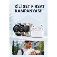 Egecen Aynalı Bluetooth Kulaklık Yeni Nesil Akıllı Saat Titreşimli Nabız Ölçer Spor - EC001Z-560CQ
