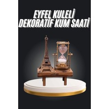 BYZM Eyfel Kuleli Kum Saati Dekoratif Hediyelik Eşya Retro Eyfel Kulesi