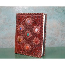BYZM Taşlı Deri Defter Model 10