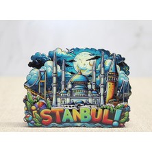 BYZM Ahşap Istanbul Temalı Magnet - Model 2