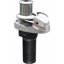 South Pacific VA600C - 12V Dik Irgat 6mm Tamburlu (Halat Fenerli) Alüminyum Gövdeli - Krom Şıklığı ve Güçlü Performans
