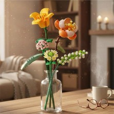 BYZM LZ1658 Loz Eternal Flowers Serisi - ''güneşli ve Enerjik Turuncu'' 456 Parça Yapım Seti