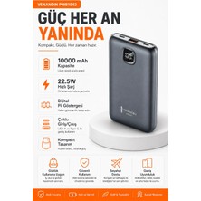 BYZM Çok Girişli 10000 Mah Powerbank 22.5W Hızlı Şarj Destekli Mobil Batarya