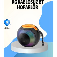 BYZM Rgb LED Işıklı Güçlü Baslı Kablosuz Hoparlör