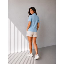 SSO Yarım Balıkçı Yaka Kısa Kollu Slim Fit Bluz