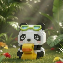 BYZM LZ-8634 Loz Ördekli Panda 190 Parça Block Oyuncak-Mini Poşet