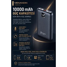 BYZM 10000 Mah Dijital Göstergeli Hızlı Şarj Destekli Taşınabilir Powerbank