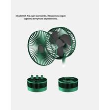 BYZM Katlanabilir Şarjlı Mini Fan 3 Kademeli Hız Ayarlı Taşınabilir