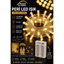 Light Home Kablolu LED Işık Zinciri Gün Işığı Dekoratif LED Aydınlatma Oda Duvar Yatak Odası Parti Yılbaşı Süsü 1,5 Metre 10 LED