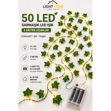 Light Home Yapay Sarmaşık LED Işık Dekoratif Işıklı Sarmaşık LED Oda Duvar Yatak Odası Parti Yılbaşı Dekoru 5 Metre 50 LED