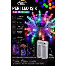 Light Home Kablolu LED Işık Zinciri Renkli Rgb Dekoratif LED Aydınlatma Oda Duvar Yatak Odası Parti Yılbaşı Süsü 1,5 Metre 10 LED