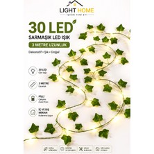 Light Home Yapay Sarmaşık LED Işık Dekoratif Işıklı Sarmaşık LED Oda Duvar Yatak Odası Parti Yılbaşı Dekoru 3 Metre 30 LED