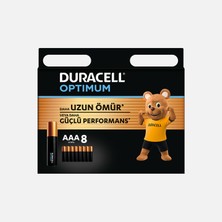 Duracell Duracell Optimum 8’li Aaa Alkalin Ince Kalem Pil