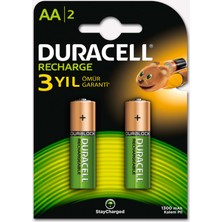 Duracell Duracell Şarj Edilebilir Pil 2'li Aa 1300 Mah