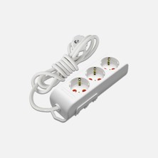 Mutlusan Mutlusan Ri-Tech 3’lü Topraklı Grup Priz 2 Metre