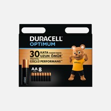 Duracell Duracell Optimum 8’li Aa Alkalin Kalem Pil