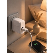 Aesco USB Girişli 12W Şarj Adaptörü Kompakt Telefon Şarj Cihazı - Lisinya