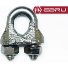 Aesco Ebru Çelik Halat Bağlama, Düğüm, Klemens 8 mm - 2 Adet