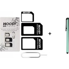 Aesco Dokunmatik Kalem Stylus Dokunmatik Kalem ve Sim Kart Adaptörü