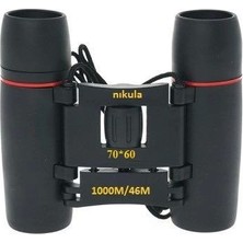 Aesco 70X60 Cepte Taşımalı Kauçuk Kaplamalı Mini Dürbün Mavi ( Lisinya )