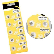 Aesco Saat Pili - Düğme Pil 10LU Paket LR626-LR66 AG4-1.55V