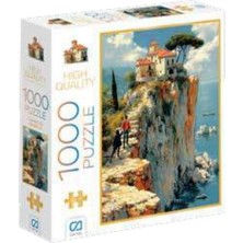 Aesco Tepedeki Ev Puzzle 1000