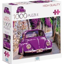 Aesco Mor Araba Puzzle 1000