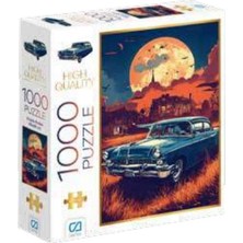 Aesco Klasik Araba Puzzle 1000