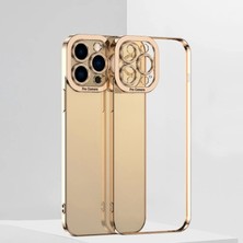 Aesco Ally Fashion Series iPhone 12 Pro Kılıf Renkli Kenar Lazer Çerçeveli Silikon KILIF-(5775)