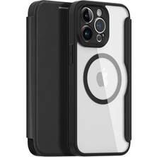Aesco Dux Ducis iPhone 14 Pro 6.1 Kılıf Skin x Pro Series Magsafe Kapaklı Kılıf Folio CASE-(5775)