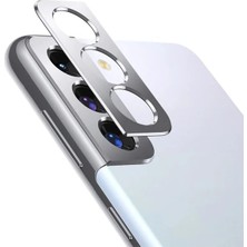 Aesco Sm Galaxy S21 / S21+ 3D Metal Kamera Koruyucu Metal LENS-(5775)