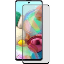 Aesco Ally Sm Galaxy A71 3D Full Privacy Gizlilik Tempered Cam Ekran KORUYUCU-(5775)