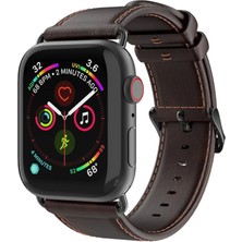 Aesco Dux Ducis Apple Watch 38/40/41MM Için Business Deri Kayış KORDON-(5775)