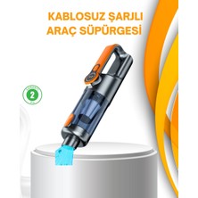 Aesco Kompakt Şarjlı El Süpürgesi Kuru ve Sıvı Temizlik 5 Aparatlı