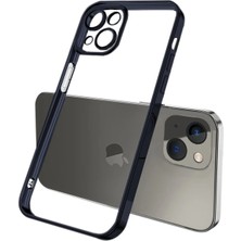 Aesco Ally Fashion Series iPhone 13 6.1inç Kılıf Renkli Kenar Lazer Çerçeveli Silikon KILIF-(5775)