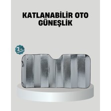 Aesco Araba Güneşliği Alüminyum Yansıtıcı Yüzeyle Etkili Isı Koruması