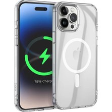 Aesco Hoco iPhone 15 Pro Anti-Fall Darbe Önleyici Airbag Manyetik Magsafe Silikon KILIF-(5775)