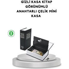 Aesco Gizli Kitap Kasa – Metal Gövdeli Anahtarlı
