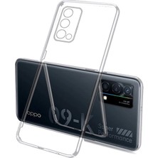 Aesco Ally Oppo K9 5g Kılıf Kamera Korumalı Ultra Ince Şeffaf Silikon KILIF-(5775)