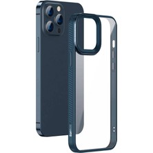 Aesco Baseus Crystal iPhone 13 Pro Max Kılıf Jel Çerçeve Zırhlı Silikon KILIF-(5775)