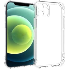 Aesco Iphone 12 Pro Max 6.7 Anti-Drop Silikon Kılıf Kamera Korumalı Şeffaf Silikon KILIF-(5775)
