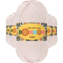 5 Adet Lüks Patik Ipi Yünü Pudra 98405 - Bonbon Mudanis