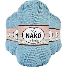 Aesco 5 Adet Pırlanta Amigurumi El Örgü Ipi Yünü Azur 10482