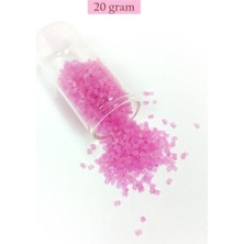 Aesco Kesme Cam Boncuk 2mm - 20 Gram - Şeffaf Mat Pembe -BNC329