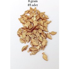 Aesco Oya Abiye Bileklik Kolye Pleksi Metalik Plastik Pul Altın Renk 8 Gram 85 Adet - BNC486