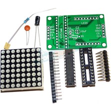 Gözeler 8x8 Matrix LED Display ve MAX7219 Modül (Montajsız)